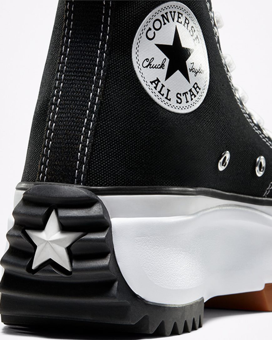 Zapatos Plataforma Converse Run Star Hike Altas Hombre Negras Blancas | PE EW8P7L